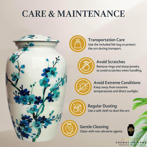 Handcrafted Aluminum Cremation Urns Elegant <b>Keepsake</b> & Adult Size Urns Leakproof Engravable <b>Memorial</b> Urns - Product Image 5