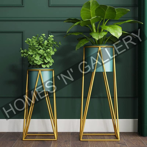 Elegant Garden & Homes Pots & Planters <b>Flowers</b> Pots & Planters Large Outdoor Metal Planter with Stand for Beautiful Home Decor - Product Image 4