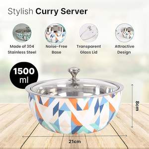 Cuenco SEGURO DE ACERO INOXIDABLE Natural de buena calidad, cuenco de diseño clásico de acero pulido pintado a mano - Product Image 3