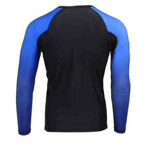 Unisex BJJ Rash Guard OEM <b>Heat</b>-Transfer Printed Breathable Full Sleeve Polyester/Spandex Gym Surfing Diving - Product Image 5