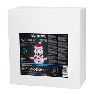 Pupazzo di neve a LED da interno pieghevole a batteria 30x28cm (GSC 204625012) - Product Image 2