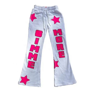 ชุดวอร์มมีฮู้ดสำหรับผู้หญิงกางเกงขาบานและเสื้อครอปแบบรูดซิปดีไซน์ใหม่ออกแบบได้ตามต้องการ - Product Image 3