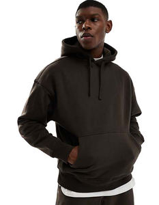 Streetwear lourd de haute qualité 100% coton français éponge polaire coupe régulière imprimé bouffant personnalisé hommes - Product Image 1