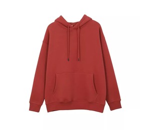 <b>Fleece</b> Polyester/Cotton Pocket Winter Streetwear <b>Jacket</b> Custom Logo Unisex Regular Fit Plain Blank Pullover Hoodie - Product Image 2