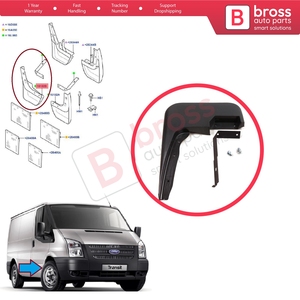 บังโคลนหน้าขวา BSP1229-2 สำหรับรถตู้ Transit MK6 MK7 Tourneo ปี 2000-2014 รุ่น 1549539 - Product Image 5