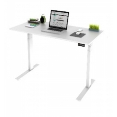 โต๊ะทำงานปรับระดับได้ SMARTDESK สีขาว ทำจากพลาสติกทนทาน - Product Image 1