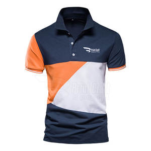 Marque privée pour hommes pour polos T-shirts confortables de grande taille en couleurs unies - Product Image 1