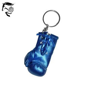 Último modelo de llaveros de boxeo de cuero personalizados Impresión digital de silicona Acero inoxidable DHL PK 1PC OPP Bag 1 Color - Product Image 3