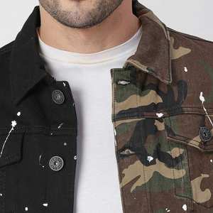 Veste en jean Hip Hop en détresse de qualité supérieure dernier style de patchs de broderie déchirés veste en jean pour hommes entièrement personnalisée - Product Image 6