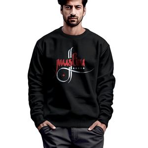 Made in Bangladesh Custom Made Design Crewneck 480 GSM 100% <b>Sweatshirt</b> <b>Embroidery</b> Heavy Streetwear Solid Color Oversized for Men - Product Image 4