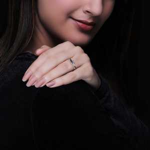 Conjunto de anillos de circón de plata vintage, joyería geométrica de estilo hip-hop chapada en oro de 14K y rodio - Product Image 3