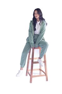 Vente en gros Logo personnalisé Veste à capuche en pierre avec fermeture éclair pour hommes Manteau d'hiver en pierres brillantes brodées avec fermeture éclair - Product Image 2