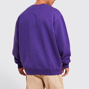 High Quality OEM Blank Men Hoodies <b>Long</b> Sleeve Custom logo Printed Oversized Crewneck Pullover <b>Sweatshirts</b> - Product Image 2