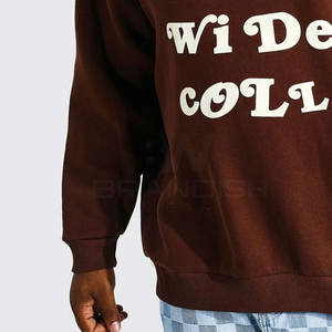 Vente en gros de service OEM Sweats à capuche à impression bouffante pour hommes de meilleure conception Sweats à capuche légers à impression bouffante de couleur unie - Product Image 6