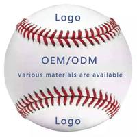 Balles de baseball et de softball d'entraînement personnalisables de 16 pouces avec noyau en liège flexible, couleur personnalisée et logo sur mesure