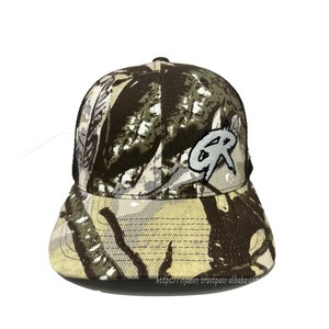 Sombreros de camionero estilo LeafCamo de impresión de alta calidad, gorra de camionero POLY con logotipo personalizado gorra de caza al aire libre ajustable en Vietnam - Product Image 1