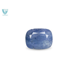 Saphir bleu 13,11 carats, pierre précieuse naturelle, taille ovale facettée avec forme coussin et poire pour bijoux, hauteur 8 mm - Product Image 1