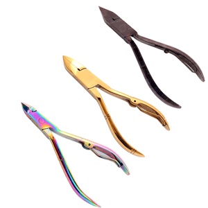 Cortaúñas profesional con hoja curva, pinzas para cutículas y removedor de piel muerta, instrumentos de belleza para cortadores de dedos y dedos de los pies - Product Image 3