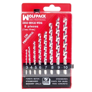 Set di Punte da Trapano Wolfpack Widia Professionali 8 Pezzi - Product Image 1