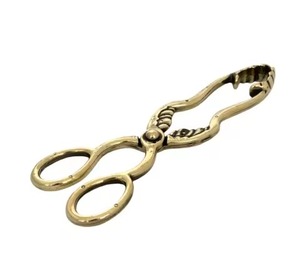Modern Look Design Gold Plated Serving Tong With <b>Scissor</b> Shaped Design Handmade Metal Serving Tongs <b>Kitchen</b> Utensils - Product Image 4