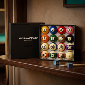 Billes de billard Diamond Pool Ultra-C TV Set 57,15 mm |   Édition Match TV |   16 balles |   Fabriqué en Corée |   Résine phénolique | - Product Image 1