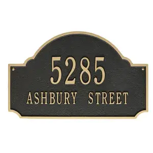 Custom 2 Line Wall Address Plaque Sign Board A Beautiful Twist On The Classic Arch Gives A Distinctive Appearance To Front Decor