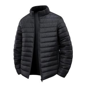 Nouveau style d'hiver, veste parka matelassée en toile décontractée pour homme, col montant, fermeture éclair, coupe-vent, respirante, OEM - Product Image 4