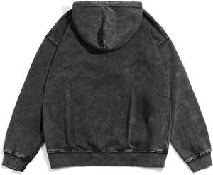 Sudadera con Capucha para Hombre, Estilo Gótico Informal, con Estampado de Calavera y Alfabeto Explosivo, Talla Grande, de Felpa, para Invierno - Product Image 6