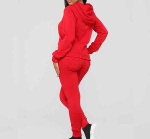 Venta caliente Cómodo Fitness Wear Pullover Hoodie Mujeres de alta calidad 2 piezas Set Chándales a la venta ahora - Product Image 3