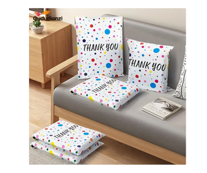 Paquete de 100 bolsas de polietileno de agradecimiento, 25x33cm, autoadhesivas, resistentes al agua, resistentes a desgarros, duraderas, 2,3 m, color polka dot - Product Image 5