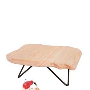 Creative natural wooden <b>cake</b> stand <b>server</b> display for wedding home hotel restaurant birthday party event decoration equipment - Product Image 1