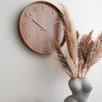 Meilleur prix horloge en bois faite à la main pour le mur de qualité supérieure élégant bureau décoratif horloges murales en bois