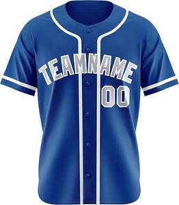 Vente en gros OEM uniforme de baseball personnalisé de haute qualité Maillot de baseball Maillots de baseball simples - Product Image 5