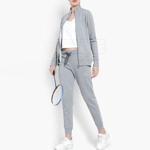 OEM Service Winter Hooded Women Tracksuit Customized Logo 100% Cotton Wholesale - Product Image 5