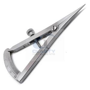 CASTROVIEJO CALIBRE MEDIDOR Y MARCADO DISPOSITIVO 20MM ESCALA GRADUADA ORTOPéDICA OFTÁLMICA QUIRÚRGICA PINZA MEDIDOR MÉDICO - Product Image 1