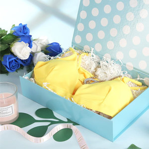 Caja de regalo de 11x7,8x2,3 pulgadas, caja de regalo azul claro con tapa, caja de regalo de camisa, caja de regalo magnética para embalaje de regalo metálico brillante - Product Image 2