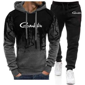 Gamakatsu Eco-Friendly <b>Men's</b> Casual Winter Tracksuits Gradient Color Hooded Hoodie + <b>Sweat</b> <b>Pant</b> Harajuku Sportwear Suit 100% - Product Image 6