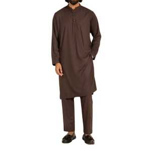 Usine personnalisé Shalwar Kameez hommes ensemble en gros formel et décontracté pakistanais vêtements indien et pakistanais hommes haut pantalon ensemble - Product Image 1
