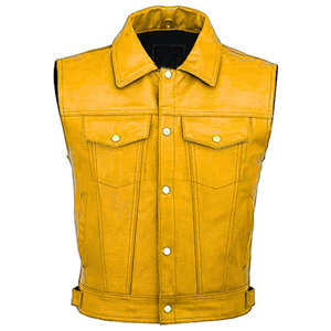 Chaleco Informal de Lona y Cuero para Hombre, Ropa Exterior para la Temporada de Verano con Cierre de Botones - Product Image 6