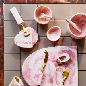 Home Hotel & Restaurant Juego de queso de bambú con asas de resina para servir cuchillos de queso - Product Image 2