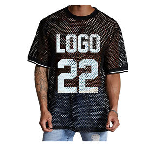 Camiseta de peso pesado sobre el tamaño Camisetas recortadas de algodón Logotipo personalizado Boxy Fit Ropa de calle en blanco Hombres Camiseta Stock - Product Image 1