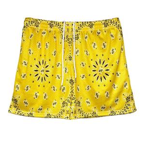 Unisex Casual Baseball <b>Shorts</b> <b>5</b> <b>Inch</b> <b>Inseam</b> Custom Design Paisley High Street Collection <b>Men's</b> Anti-Wrinkle Eco-Friendly Spring - Product Image 1