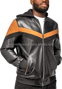 Veste en cuir de moto de course pour hommes de haute qualité en gros véritable conception Boomletcorp respirante - Product Image 3
