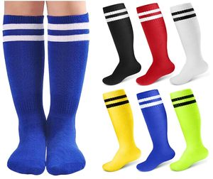 Long Knee High <b>Stripe</b> Football <b>Socks</b> Ideal for Winter Sport Snagging Resistance Spandex / Polyester Athletic <b>Socks</b> - Product Image 1
