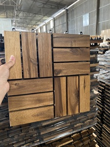 Viet Wood Vietnam Acacia Waterproof Anti-Slip Outdoor <b>Interlocking</b> Floor <b>Tiles</b> Contemporary Design Matt Finish 5-Year Warranty - Product Image 5