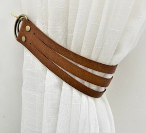 Housewarming Gift Ideas 2023 Window Treatments Minimalist Leather Curtain <b>Tie</b>-<b>Back</b> Tieback Modern Home Decor Interior Design - Product Image 1