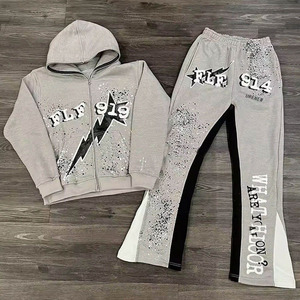 ชุดวอร์มลำลองแบบยูนิเซ็กซ์สำหรับฤดูหนาว เนื้อผ้าคอตตอน 100% คุณภาพสูง ระบายอากาศได้ดี ยืดหยุ่นได้ พร้อมบริการสกรีนโลโก้ - Product Image 2