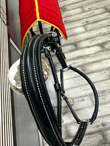 Halter elevado de cuero puro de alta calidad 100 por ciento para soporte de pierna de equitación DE LA India - Product Image 5