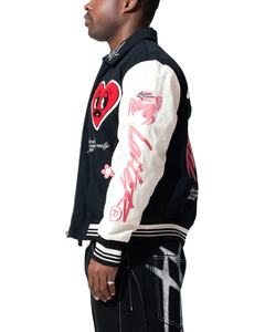 Chaqueta Varsity Personalizada de Alta Calidad con Logotipo Bordado, Chaqueta Bomber de Lana y Cuero para Invierno, Chaqueta Varsity Letterman para Hombre - Product Image 4