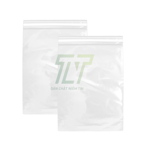 Bolsa de plástico PE transparente con cremallera y logotipo personalizado para almacenamiento de ropa doméstico duradero para uso industrial en productos domésticos - Product Image 1